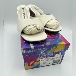 Brand new Chinese laundry white shoes